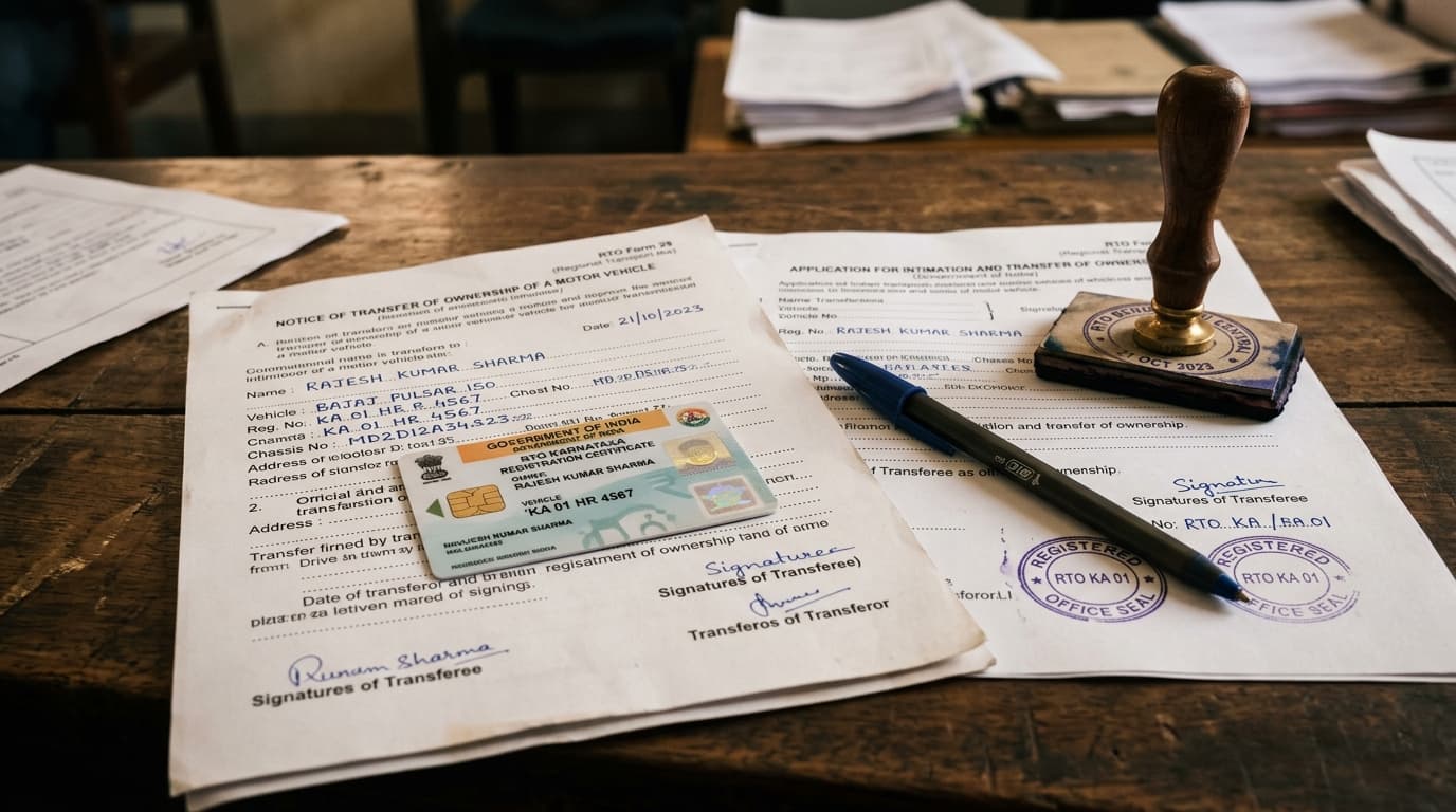 Official RTO Smartcard & Ownership Transfer Documents